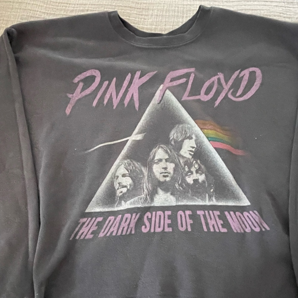 Pink Floyd Gray Pullover with Lavender Graphic